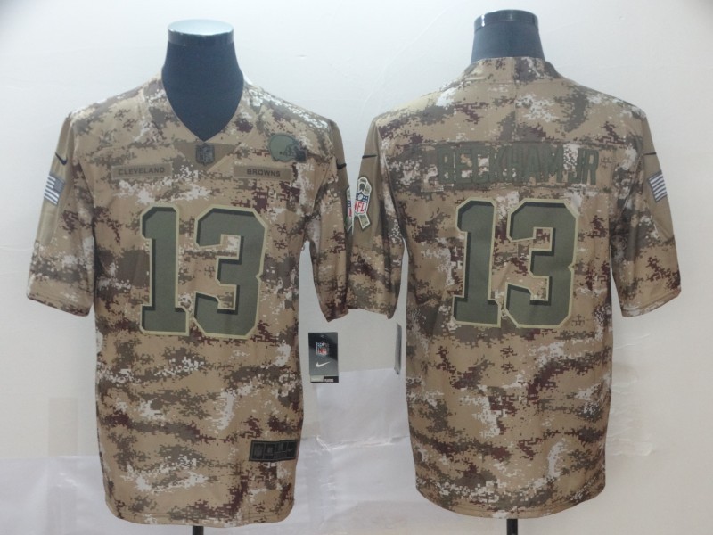 Men's Cleveland Browns Odell Beckham Jr. #13 Camouflage Jersey